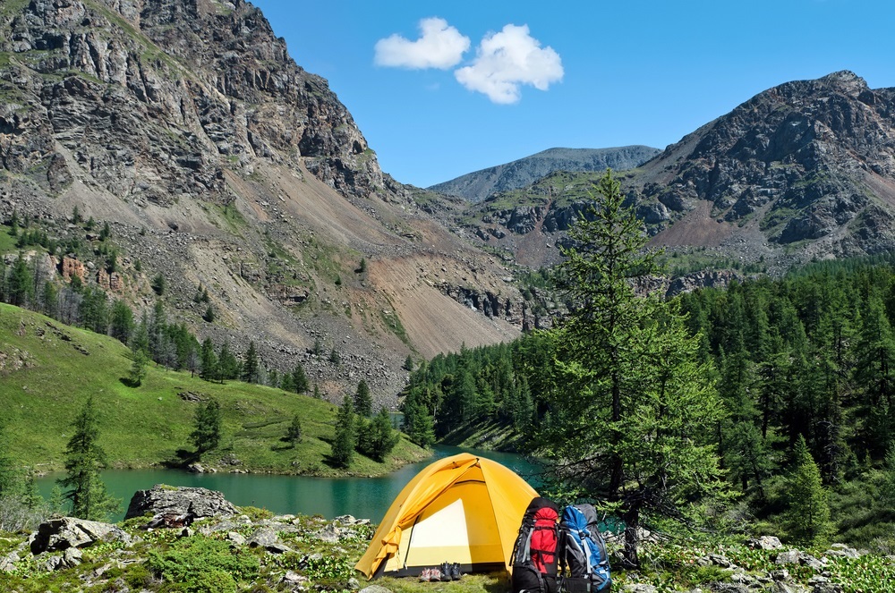 Camping in Banff, Alberta